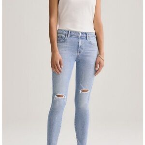 AGOLDE Sophie Distressed Skinny Jean